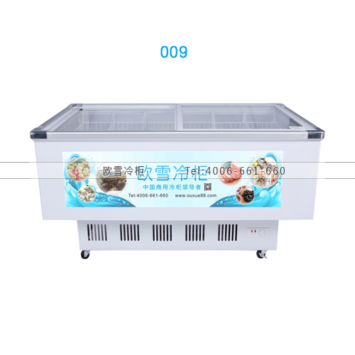 009卧式冰柜冷藏冷冻岛柜