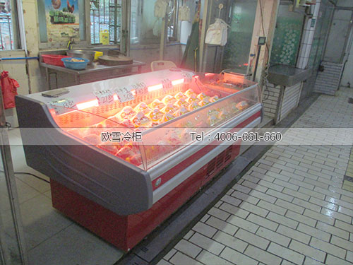 D005广州家禽加工厂强记毛鸡卧式冷柜