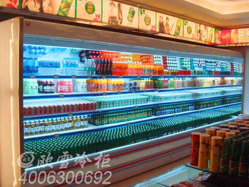 C001东莞寮步乐欢天KTV饮料风幕展示柜