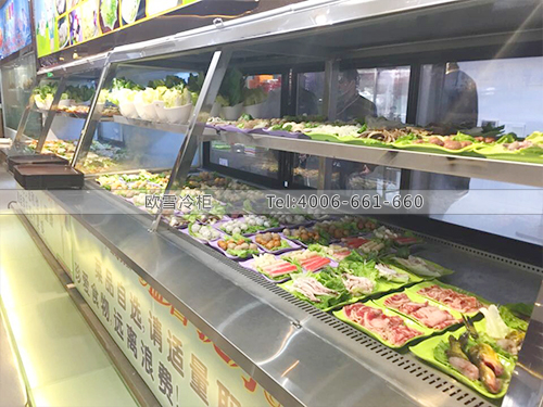 E054广州增城友福鲜自助火锅店冷柜冰柜