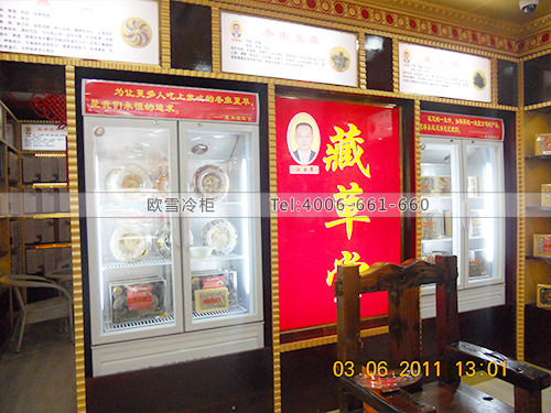G002深圳南山藏草堂连锁店冷柜